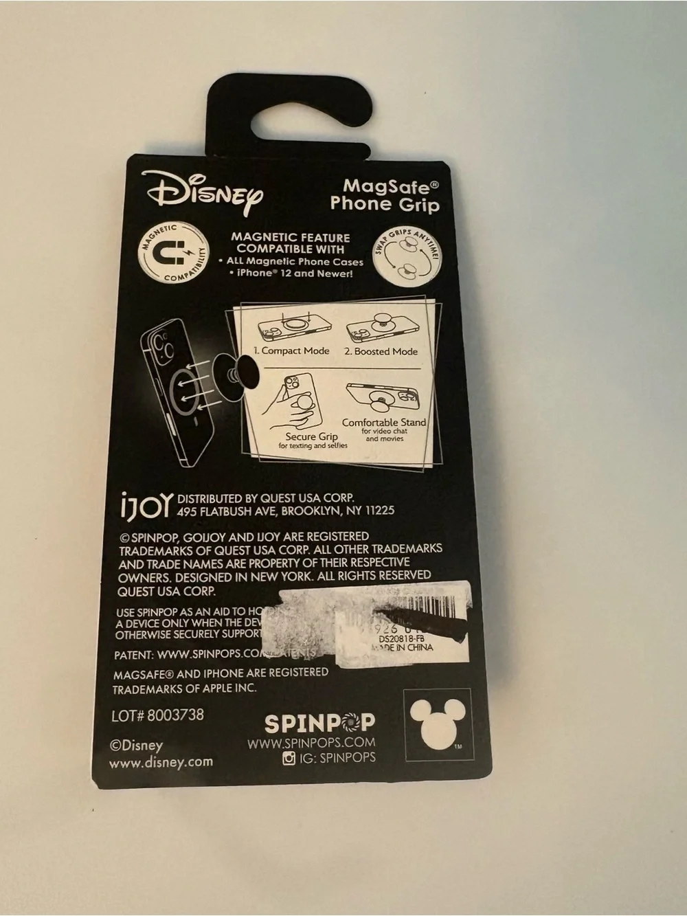 Disney Stitch pumpkin pop magsafe phone grip NEW